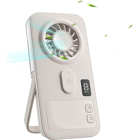 JSSEVN-Handheld Slim Fan, Desk Cooling Portable Mist with Adjustable Speed, Personal Cooling for Summer Home Bedroom Office Outdoor Accessory (1/5)
