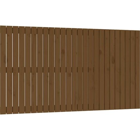Maison Exclusive - Cabecero cama pared madera maciza pino marrón