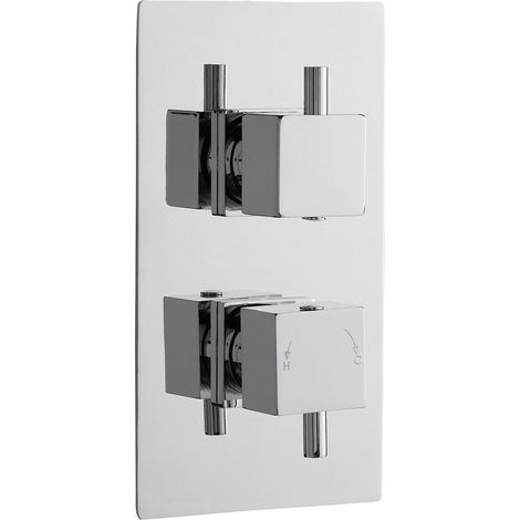 Nuie Series L Concealed Shower Valve Dual Handle - Chrome (1/3)