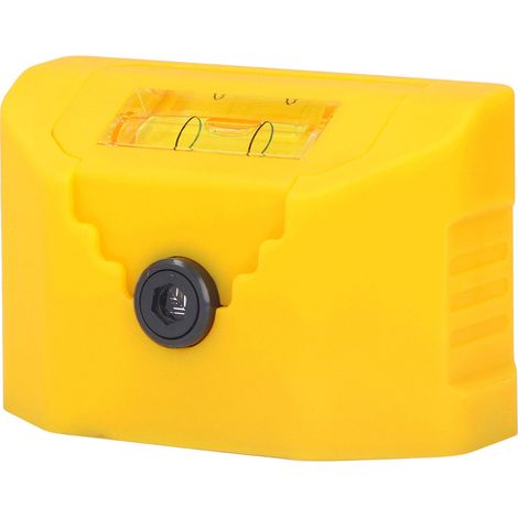 Niveau laser multifonction 120° à ligne croisée, mini niveau à laser avec batterie intégrée, couleur jaune (1/5)