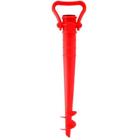 Marbueno Pincho Parasol Plastico Color Rojo 44 cm Jardin Piscina y Playa