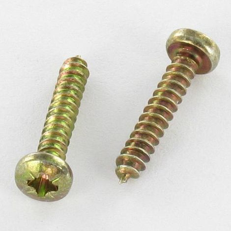 Vis tôle tête cylindrique bombée large Pozi 4.2X25 Bichromaté-1 pièce