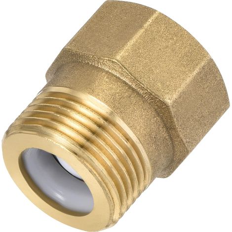 Laiton Clapet anti-retour G3/4 Mâle Femelle Fil 30x33mm Interne Débit Non-retour Voie Refoulement Prévention pour Eau Essence Carburant Ligne (1/5)
