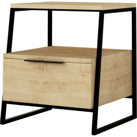 Comodino in stile industriale INKA