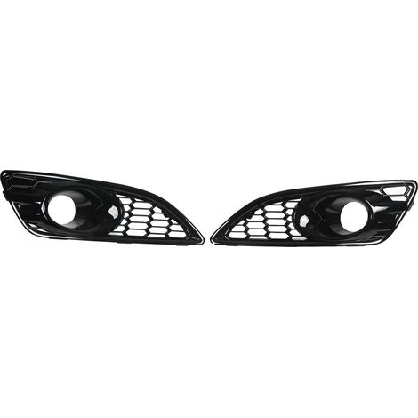 Grilles de feux antibrouillard perforées (deux modèles) à monter sur les pare-chocs avant gauche et droit. Pour Ford Fiesta 2013-2017. (1/5)
