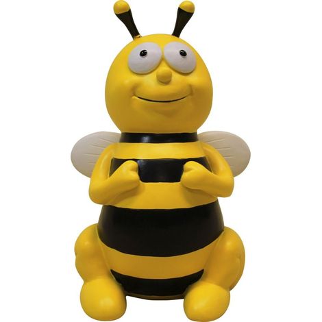 Figurendiscounter Biene sitzend groß 22x14x13cm Polyresin wetterfest Dekofigur