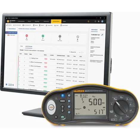 Fluke 1664FC DE FTT Kit Installations-Testgerät Schwarz (1/5)