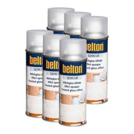 6 bombes de peinture Belton effet verre opaque laiteux 400ml