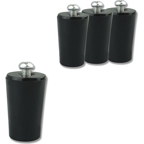 Butées de volet roulant - Lot de 4 - Plastique robuste noir - Limite de course haute - Protection coffre - 40x25mm (1/5)