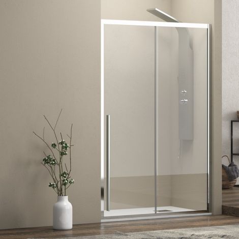 Porta doccia nicchia 100cm scorrevole vetro 8mm altezza 200h KEL4000 kamalu