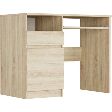 Kleiner Schreibtisch mit Schrank links Sonoma 90 x 50 cm Modern N35 (1/4)