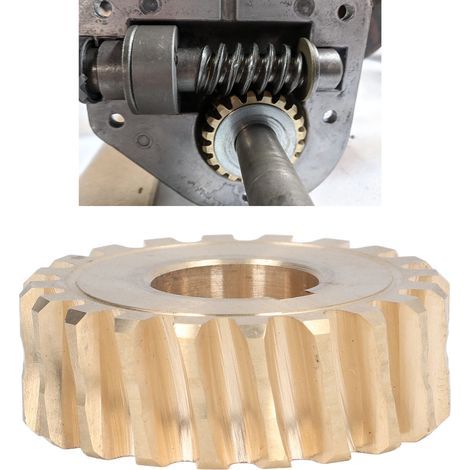Engrenage à vis sans fin en laiton 1-7/8 pouces OD 20 dents compatible MTD 917-04861, 717-04449, 717-04861, 717-0528