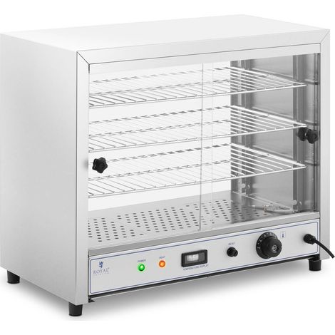 Vitrine chauffante - Royal Catering - Puissance : 1,000 W - Plage de température : 30 - 85 °C (1/6)