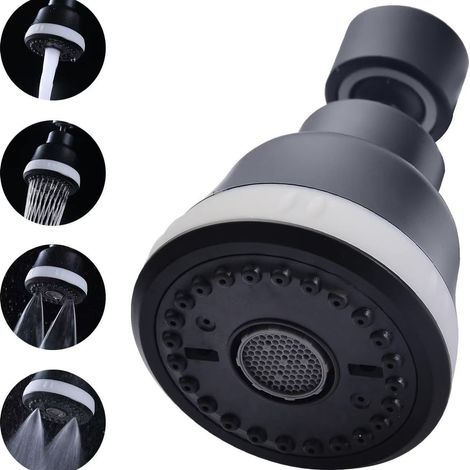 Aérateur de robinet avec 4 modes de pulvérisation, rallonge de robinet pivotante 360°, pulvérisateur d'évier anti-éclaboussures, buse de pulvérisation de robinet (1/5)