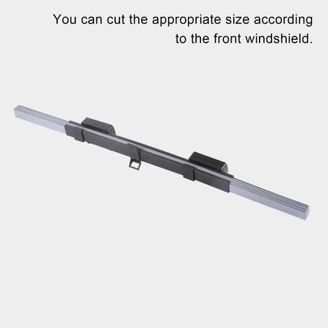 Pare-soleil rétractable pour voiture, largeur 70 cm, en aluminium avec ventouse. (1/5)