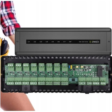 ENGO Module de contrôle chauffage - 8 zones - 230V - Pratique et efficace - Installation facile