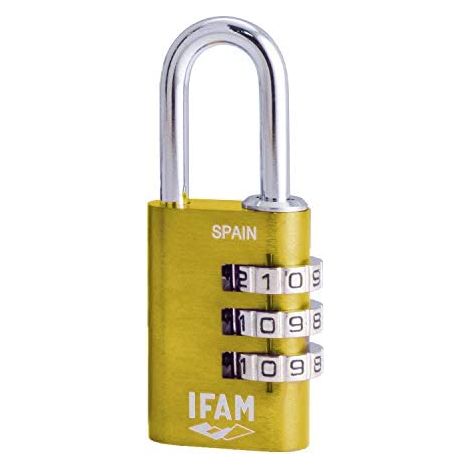 IFAM COL COMBI30 Cadenas Jaune 30mm Noeud 5mm à Combinaison (1/4)