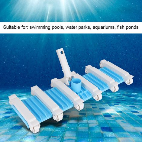 Brosse de Vacuum pour Nettoyage de Piscine et Spa - Matériel Premium avec Embout de 47.5cm - Kit de Remplacement Plastique Blanc (1/5)
