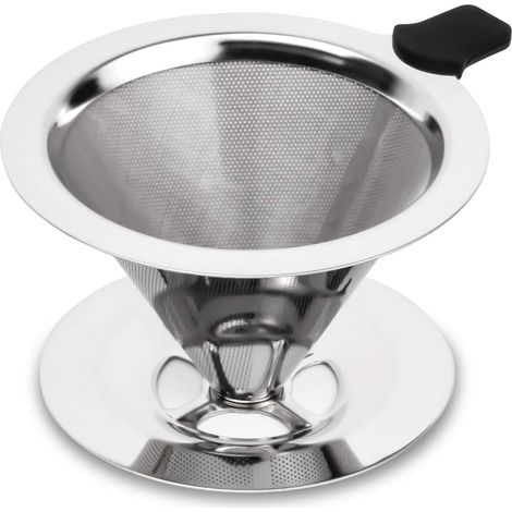 Filtre à Café En Acier Inoxydable 304 - 800 Mesh - Pour Filtre À Main Et Cafetières De Voyage - 1 Pièce