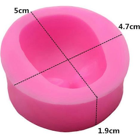 Moule en silicone alimentaire 3D visage de bébé fille pour la création de chocolats et fondants. (1/4)