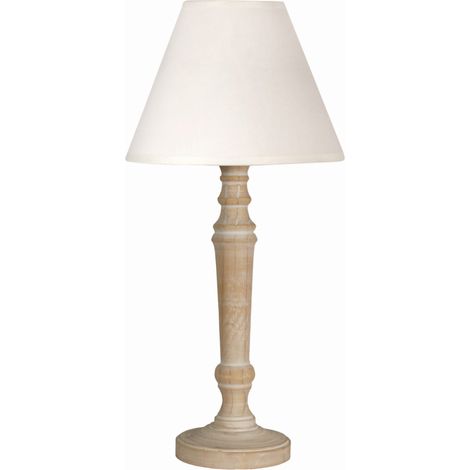 Lampe de table Candellux Folclore bois naturel E14 (1/2)