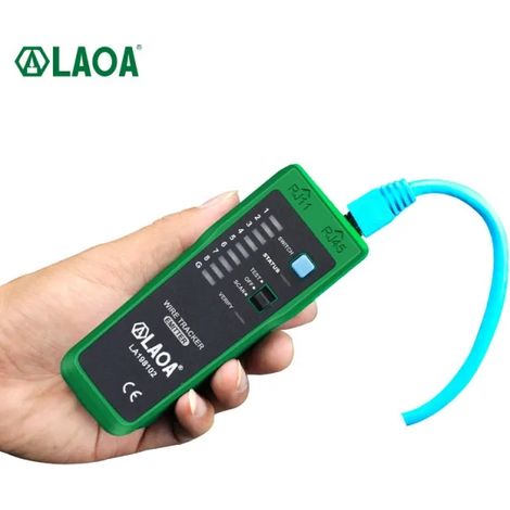 LAOA Testeur de fil, détecteur de cable, Testeur de ligne de cable, instrument de détection de cables, cable fil testeur ligne Finder téléphone, fil Tracker Scan réseau outils (1/5)