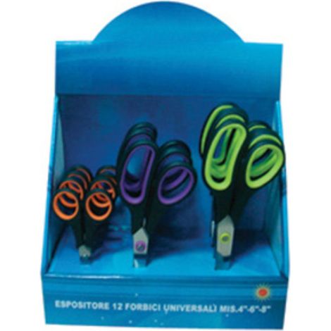 ESPOSITORE 12 FORBICI UNIVERSALI 100  150  200  MM CHINA T MAX 6044 1 CF