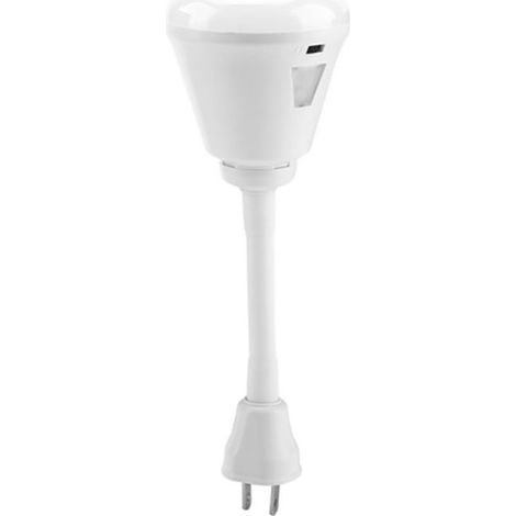 Lampe nocturne LED à détecteur de mouvement, prise US, 6W, blanc chaud, 100-240V AC, éclairage automatique pour couloir, chambre, escalier, veilleuse pratique. (1/5)