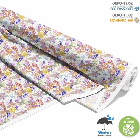 TESSUTI DECORATIVI PER ESTERNI OXFORD - Motivo fiori disegnati a mano I DX436 (1/5)