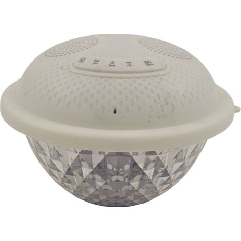 L'Arcolaio Lampada Musicale Diamond Multilight 18 x 18 x 13,5 Cm Bianco