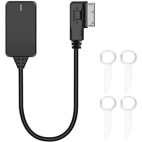 Câble adaptateur Bluetooth AUX sans fil MMI pour audio, musique, compatibilité Bluetooth voiture (A3 A4 B8 B6 Q5 A5 A7 R7 S5 A6l A8l A4l 3G) (1/5)