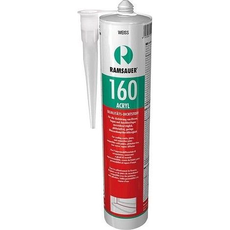Masse d´étanchéification plastoélastique Acryl 160 blanc pour les joints 310ml (1/4)