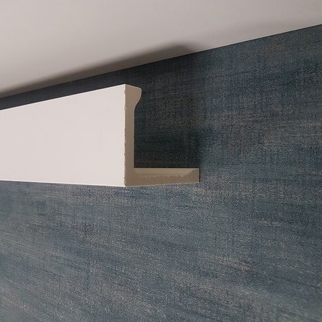 Abdeckleiste NMC L4 ARSTYL Noel Marquet Zierleiste Eckleiste Stuckleiste für direkte Beleuchtung Modernes Design weiß 2 m (1/5)