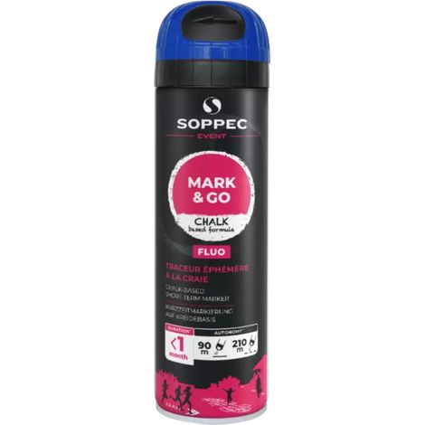Traceur MARK & GO Éphémère bleu fluo 500 ml SOPPEC - 182019