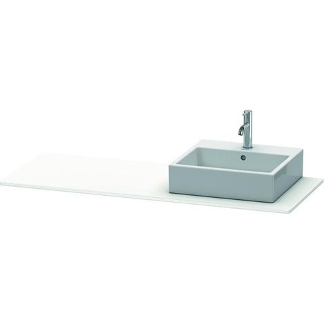 Duravit XSquare Konsole, 1 Ausschnitt rechts, 1400x16x550mm, (1/5)