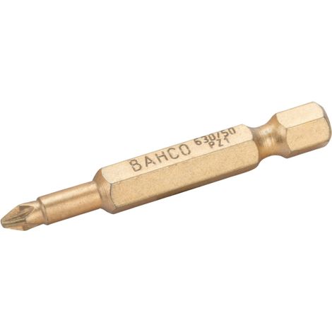 Bahco 1/4 Diamant-Torsions-Schraubendreher Bits für PZ3-Pozidriv-Schrauben 50 mm - 5 Stk./Kunststoffbox (1/3)