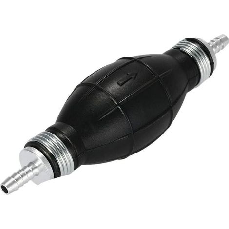 Pompe à siphon - Manuel - Débit 15 L/min - Double Clapet Anti-Retour - Pour Essence Diesel Eau Huile - Avec Tuyau - Rouge