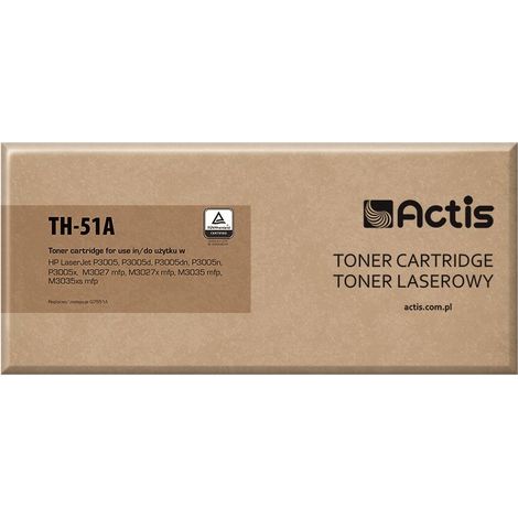 Actis TH-51A Printer Toner cartridge HP. Compatible for HP 51A Q7551A Standard 6500 pages black.