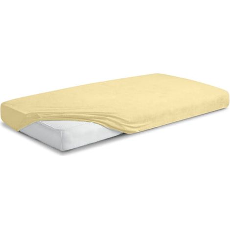 Telo FROTTE PREMIUM con gomma 110x190, 120x200x20, giallo04, MATEX (1/5)
