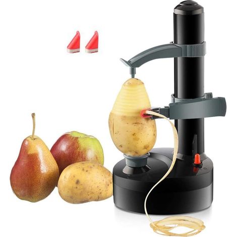 1 Éplucheur électrique, automatique rotatif, multifonctionnel, fruits légumes, cuisine (1/5)