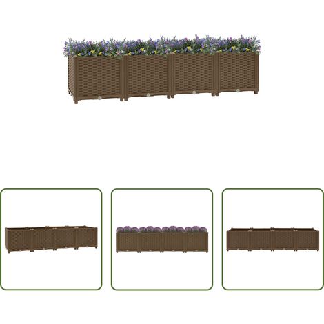 Gartentopf - Hochbeet 160 x 40 x 38 cm Polypropylen (1/5)