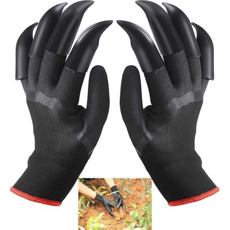 3PCS Gants de Jardin avec des Griffes,Plantation Gant de Jardinage est Le Meilleur Choix pour Rapide et Facile à Creuser et Planter des Plantes de pépinière, Meilleur Cadeau pour Le Jardinier