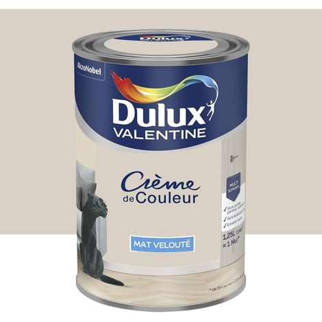 Peinture multi-supports Dulux Valentine Crème de Couleur Mat velouté Caravane des Sables 1,25 L