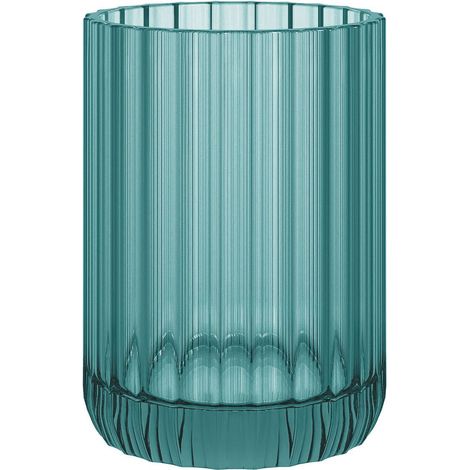 COSMIC Vaso para Cepillo de dientes de Cristal. Color Turquesa, Colección Lido