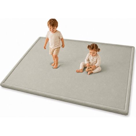 Tappeto Memory GINGER HOME LOLLA per Bambini, 150×200 cm, Spessore 3,5 cm, Grigio (1/5)