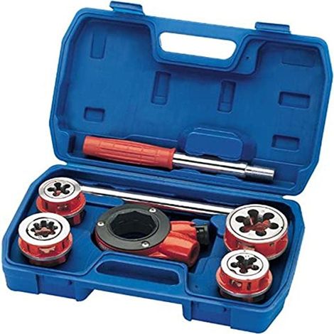 Draper 22496 - Kit per filettatura tubi, con cricchetto, sistema metrico, 7 pezzi (1/3)