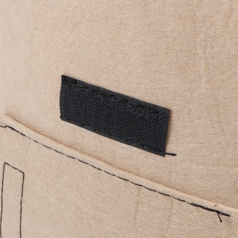 Sacs de Culture en Felt Pour Plantes 4 Pièces - Sacs de Jardin Respirants pour Potager d'Intérieur et Extérieur, Felt 28x23cm (Noir, Tan Vert Foncé Vert) (1/5)