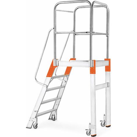Plateforme roulante 3 marches - Hauteur max. de travail 2.62m - 95303R-MCP