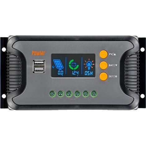 Contrôleur de Charge Solaire, Fonctionnement Automatique, Affichage LED, 30A, 12V 24V 36V 48V-a (1/2)