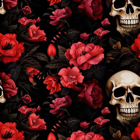 Tela Oxford decorativa para exteriores - Motivo de calavera I DX4105 (1/5)
